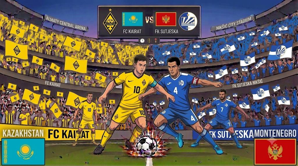 凯拉特艾马迪 (FC Kairat) vs 尼卡斯克 (FK Sutjeska Nikšić)欧冠外围赛第一圈（首回合）2026年7月8日 23:00