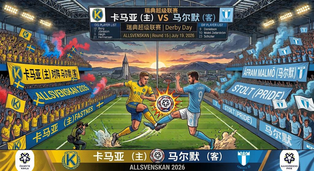 瑞典超级联赛  卡马亚 vs 马尔默  07月21日 01:00