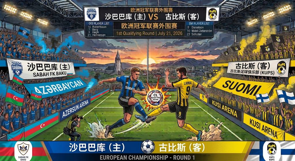 欧洲冠军联赛外围赛  7月22日 00:00  沙巴巴库 (主) vs 古比斯 (客)